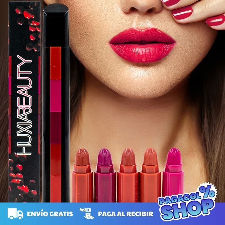 LABIAL 5 TONOS EN 1- LA MAGIA DE RENOVAR TU LOOK AL INSTANTE