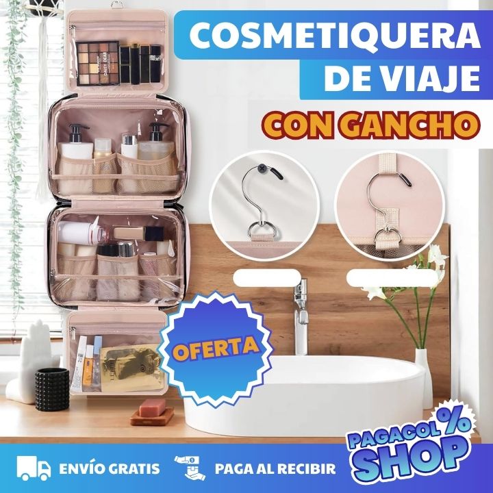 TRAVELGLOW™️AMPLIA COSMETIQUERA DE VIAJE - LLEVA SIEMPRE LO QUE NECESITAS